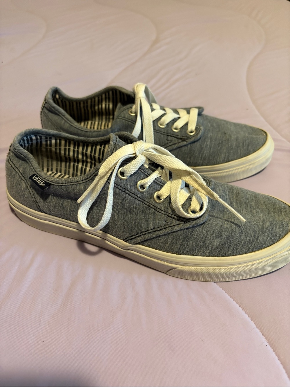 Vans Blue Low-Top Sneakers with White Laces